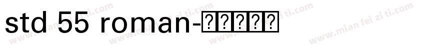 std 55 roman字体转换